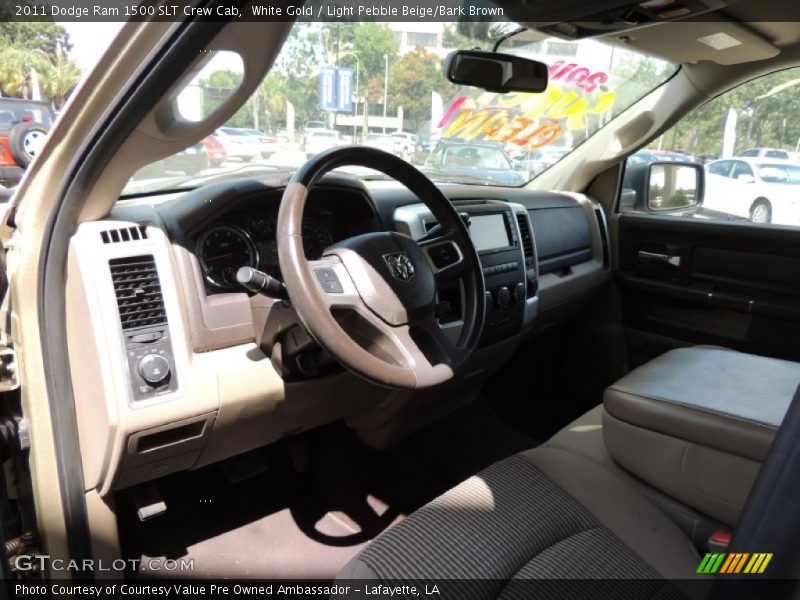 White Gold / Light Pebble Beige/Bark Brown 2011 Dodge Ram 1500 SLT Crew Cab