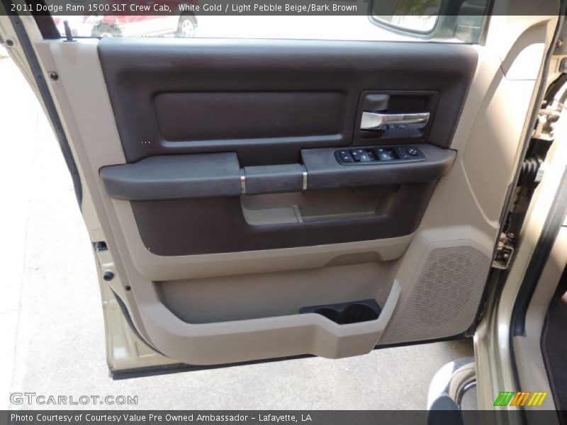 White Gold / Light Pebble Beige/Bark Brown 2011 Dodge Ram 1500 SLT Crew Cab