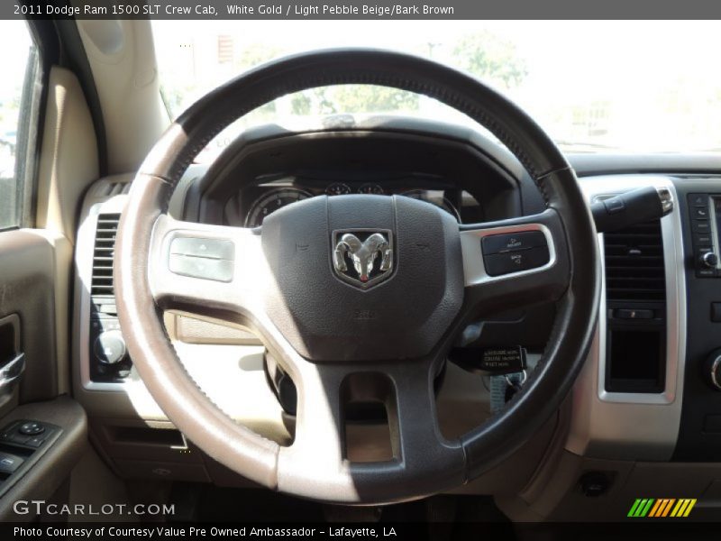 White Gold / Light Pebble Beige/Bark Brown 2011 Dodge Ram 1500 SLT Crew Cab
