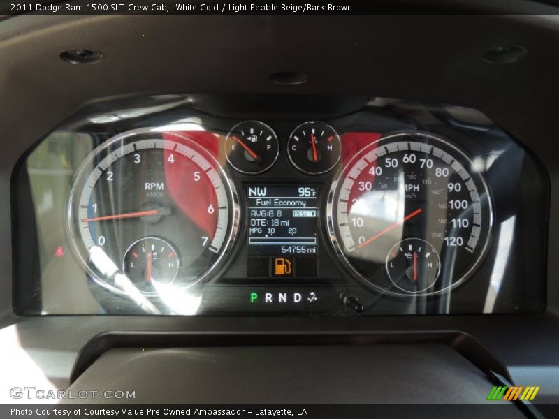 White Gold / Light Pebble Beige/Bark Brown 2011 Dodge Ram 1500 SLT Crew Cab