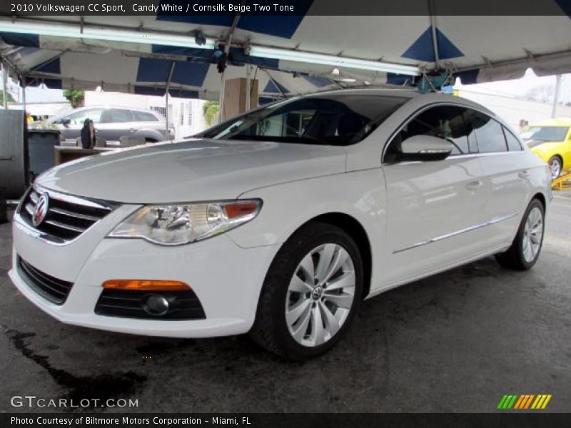 Candy White / Cornsilk Beige Two Tone 2010 Volkswagen CC Sport
