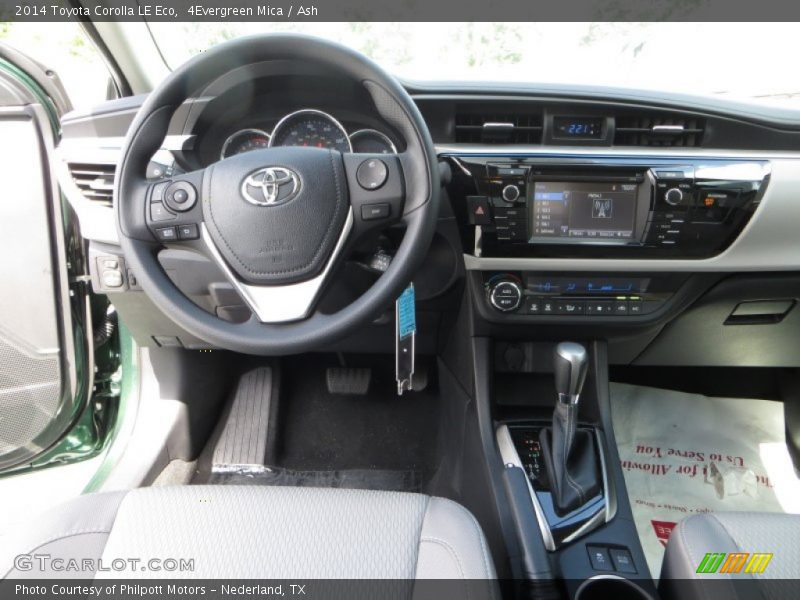 Dashboard of 2014 Corolla LE Eco