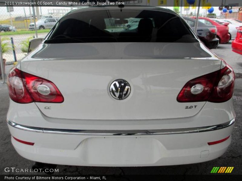 Candy White / Cornsilk Beige Two Tone 2010 Volkswagen CC Sport