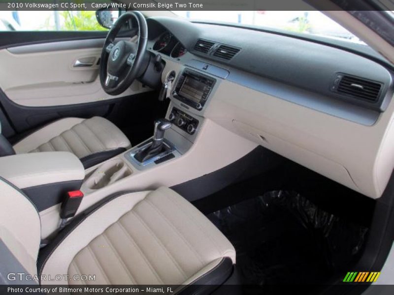 Candy White / Cornsilk Beige Two Tone 2010 Volkswagen CC Sport