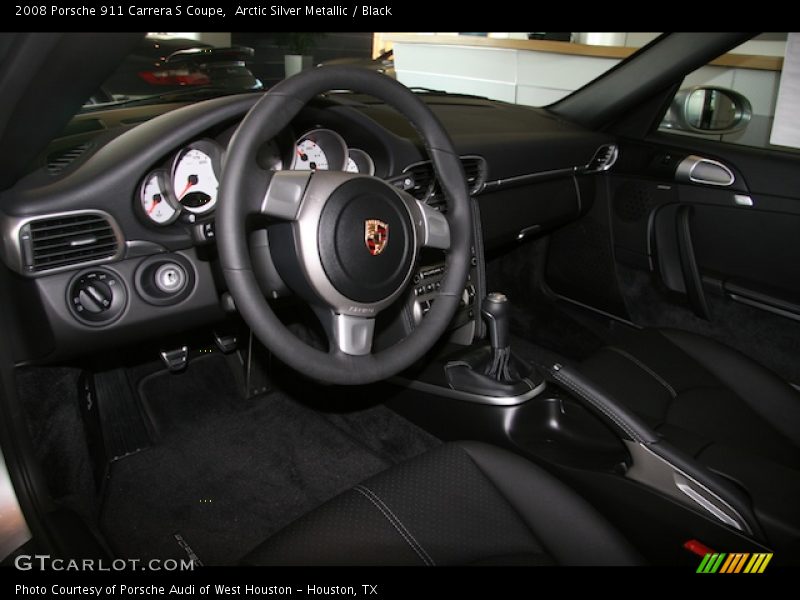 Arctic Silver Metallic / Black 2008 Porsche 911 Carrera S Coupe