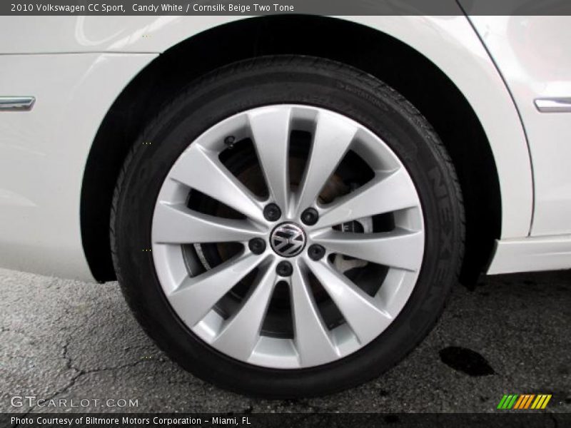 Candy White / Cornsilk Beige Two Tone 2010 Volkswagen CC Sport