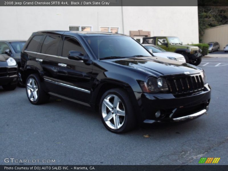 Black / Dark Slate Gray 2008 Jeep Grand Cherokee SRT8 4x4