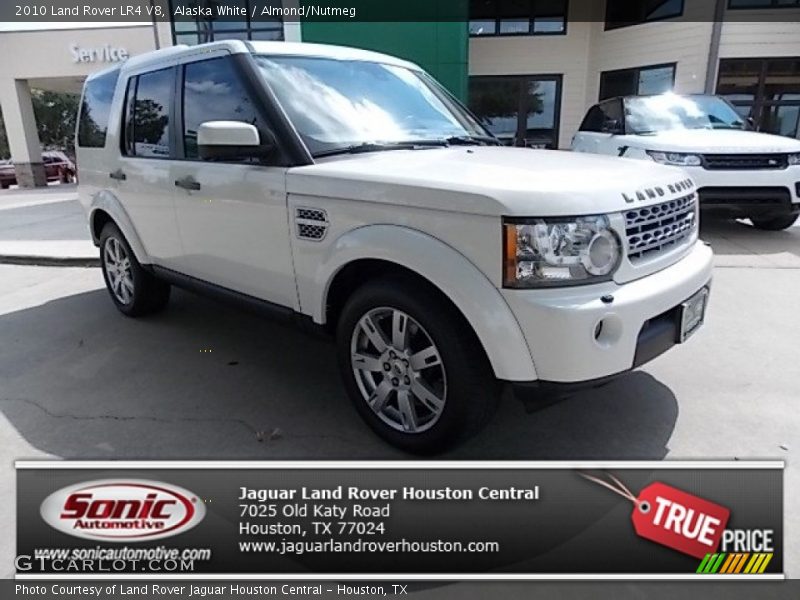 Alaska White / Almond/Nutmeg 2010 Land Rover LR4 V8