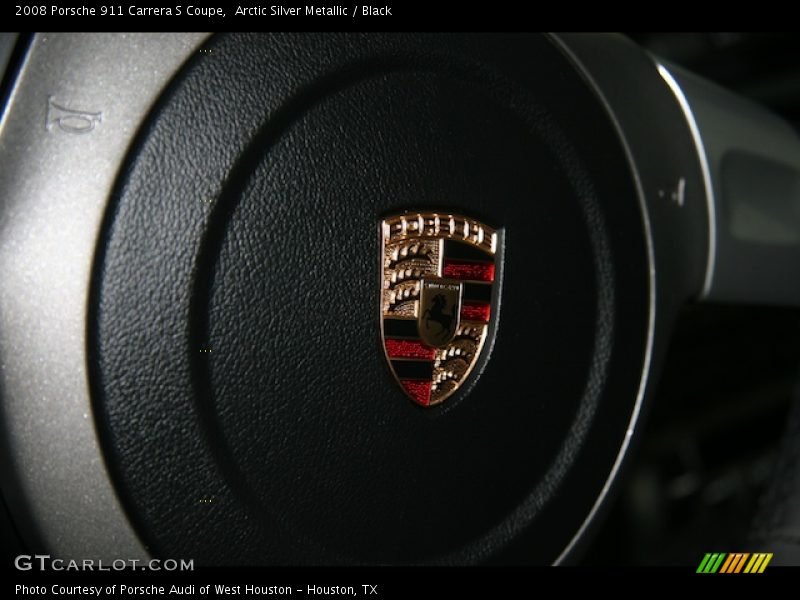 Arctic Silver Metallic / Black 2008 Porsche 911 Carrera S Coupe