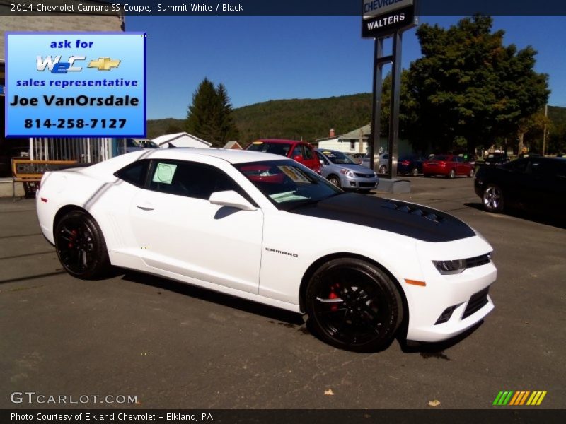 Summit White / Black 2014 Chevrolet Camaro SS Coupe