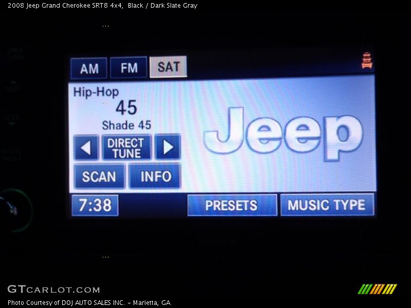 Black / Dark Slate Gray 2008 Jeep Grand Cherokee SRT8 4x4