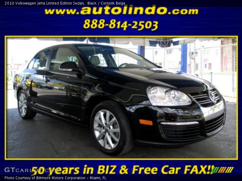 Black / Cornsilk Beige 2010 Volkswagen Jetta Limited Edition Sedan