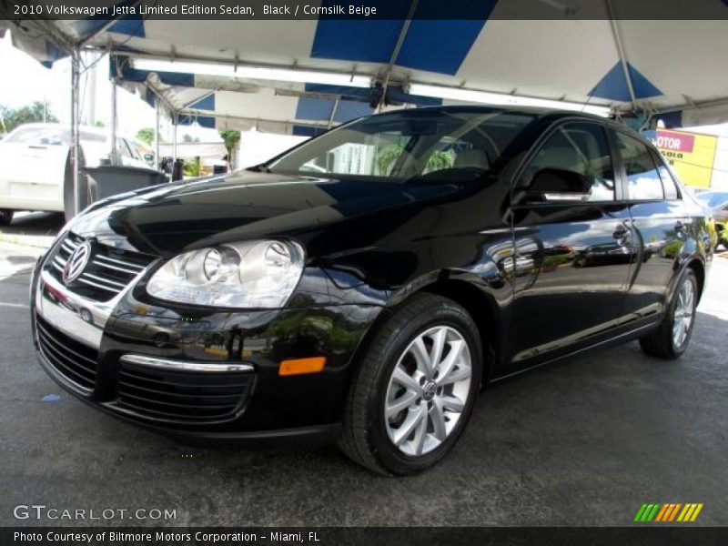 Black / Cornsilk Beige 2010 Volkswagen Jetta Limited Edition Sedan