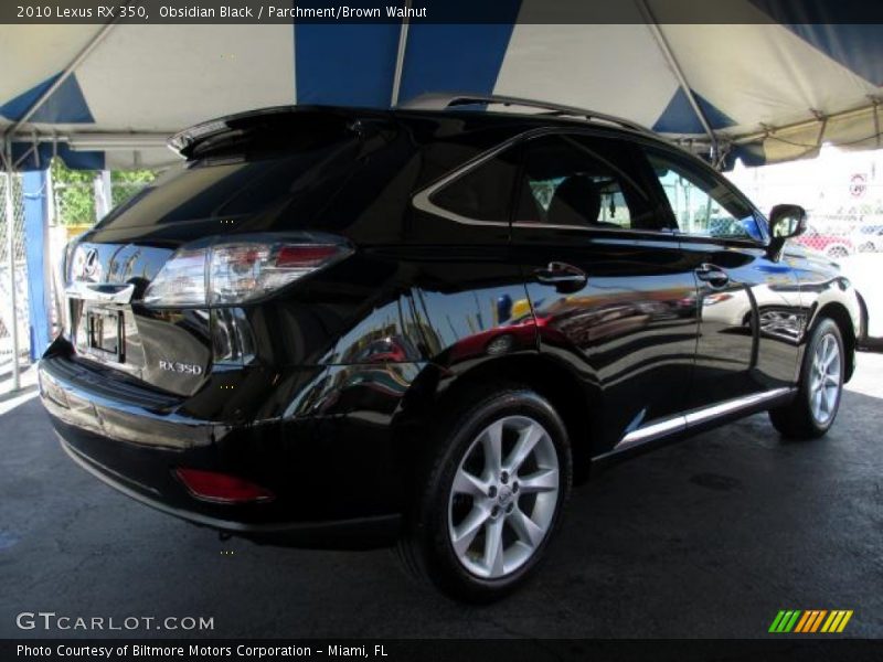 Obsidian Black / Parchment/Brown Walnut 2010 Lexus RX 350
