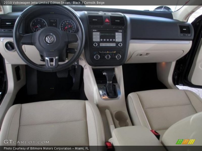 Black / Cornsilk Beige 2010 Volkswagen Jetta Limited Edition Sedan