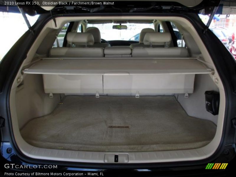 Obsidian Black / Parchment/Brown Walnut 2010 Lexus RX 350