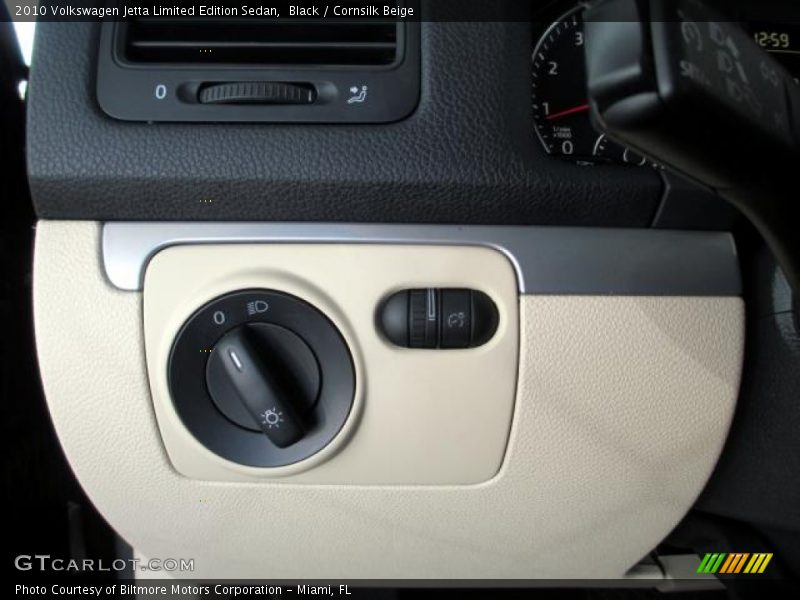 Black / Cornsilk Beige 2010 Volkswagen Jetta Limited Edition Sedan