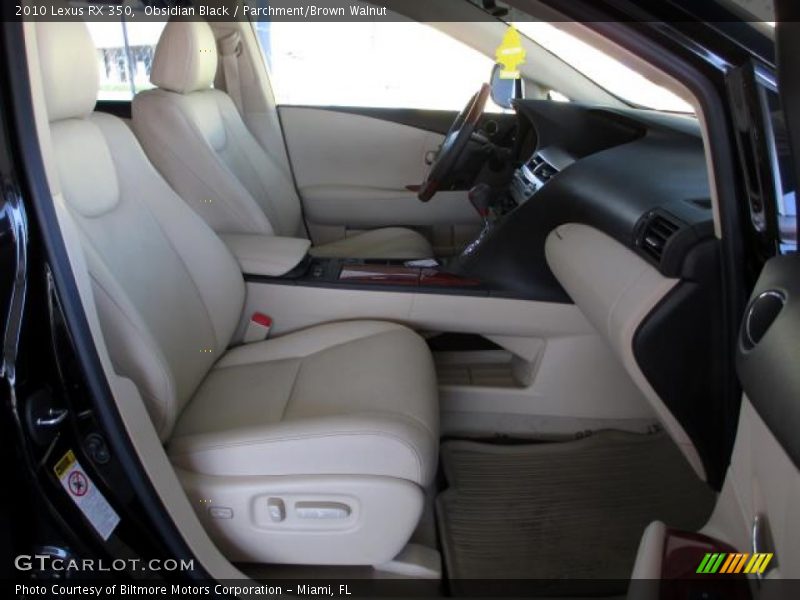 Obsidian Black / Parchment/Brown Walnut 2010 Lexus RX 350