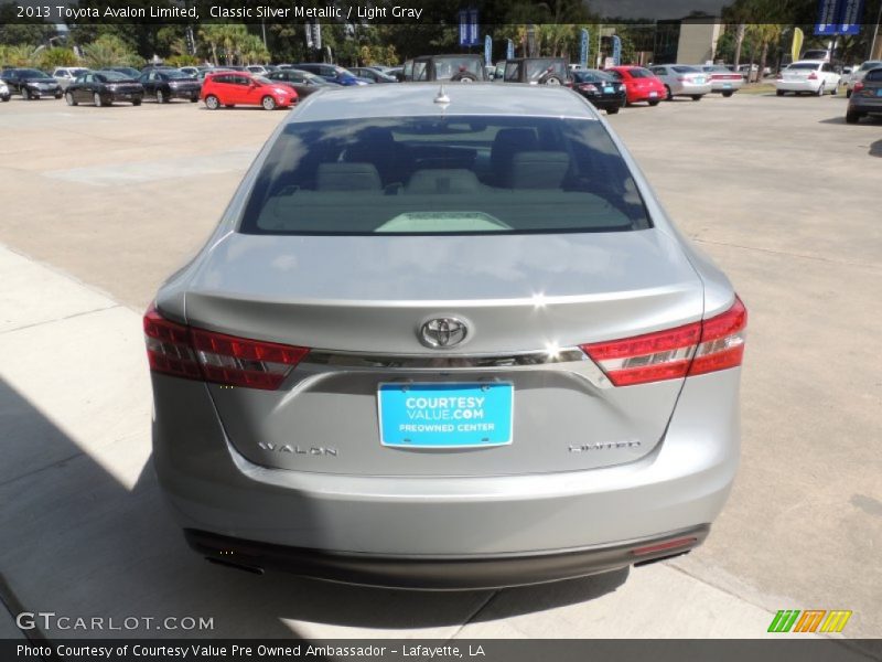 Classic Silver Metallic / Light Gray 2013 Toyota Avalon Limited