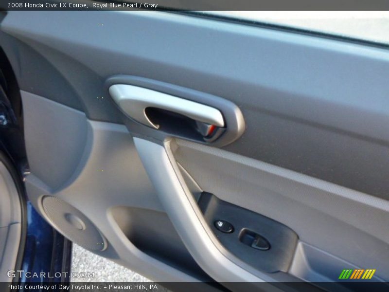 Royal Blue Pearl / Gray 2008 Honda Civic LX Coupe