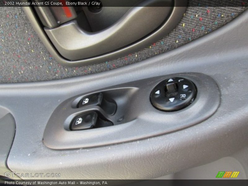 Ebony Black / Gray 2002 Hyundai Accent GS Coupe