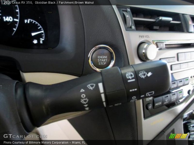 Obsidian Black / Parchment/Brown Walnut 2010 Lexus RX 350