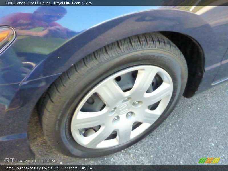 Royal Blue Pearl / Gray 2008 Honda Civic LX Coupe
