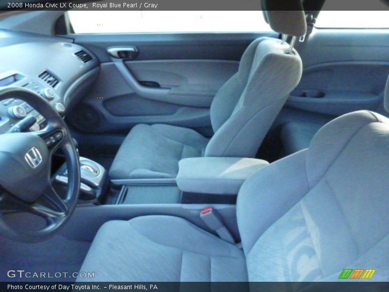 Royal Blue Pearl / Gray 2008 Honda Civic LX Coupe