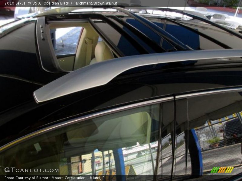 Obsidian Black / Parchment/Brown Walnut 2010 Lexus RX 350