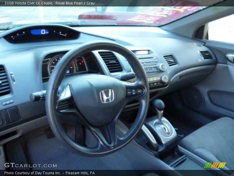 Royal Blue Pearl / Gray 2008 Honda Civic LX Coupe