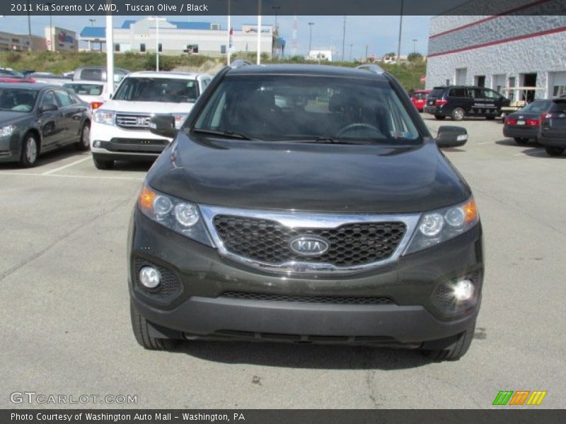 Tuscan Olive / Black 2011 Kia Sorento LX AWD