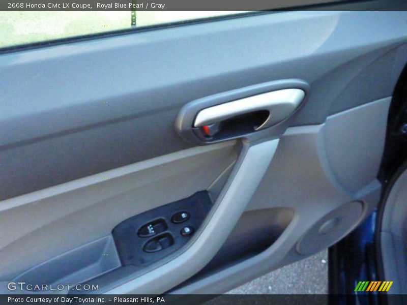 Royal Blue Pearl / Gray 2008 Honda Civic LX Coupe