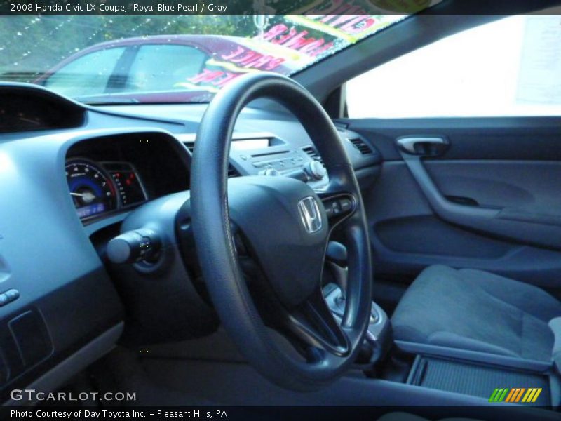 Royal Blue Pearl / Gray 2008 Honda Civic LX Coupe