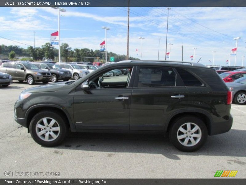 Tuscan Olive / Black 2011 Kia Sorento LX AWD