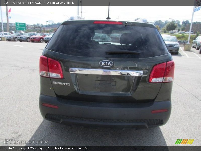 Tuscan Olive / Black 2011 Kia Sorento LX AWD