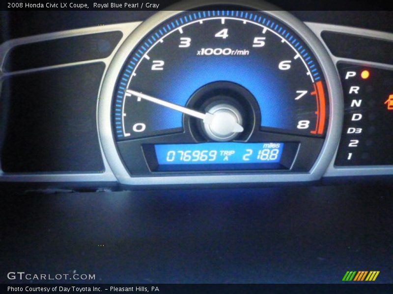 Royal Blue Pearl / Gray 2008 Honda Civic LX Coupe