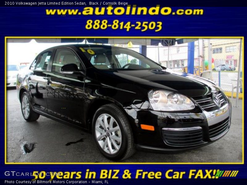 Black / Cornsilk Beige 2010 Volkswagen Jetta Limited Edition Sedan