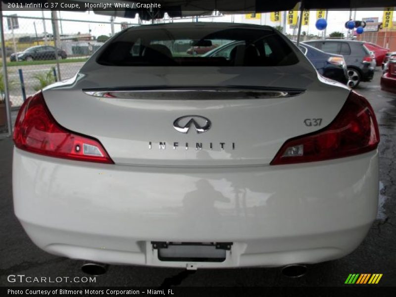 Moonlight White / Graphite 2011 Infiniti G 37 Coupe