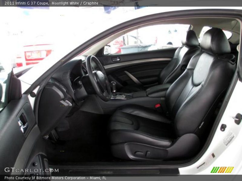 Moonlight White / Graphite 2011 Infiniti G 37 Coupe