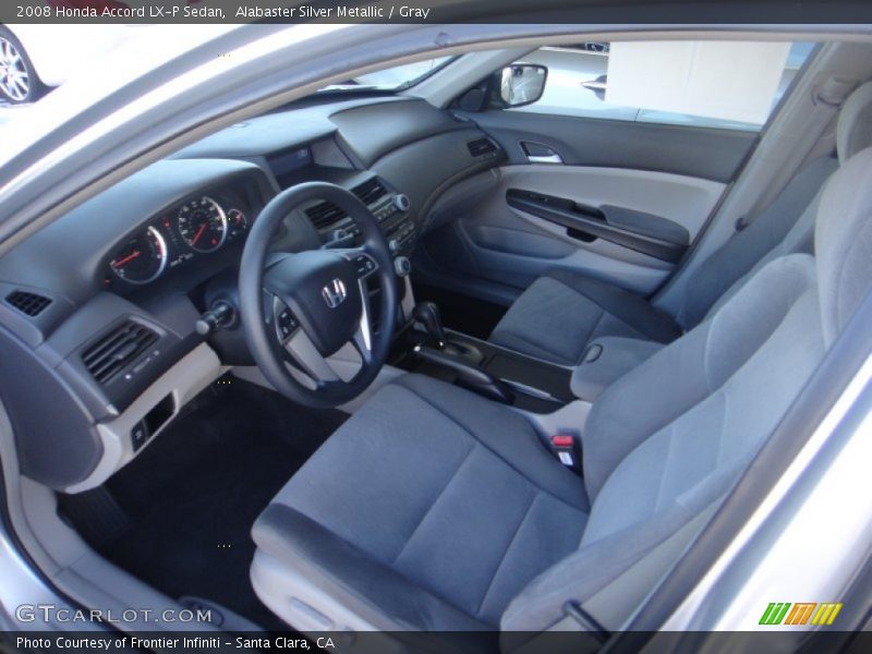 Alabaster Silver Metallic / Gray 2008 Honda Accord LX-P Sedan
