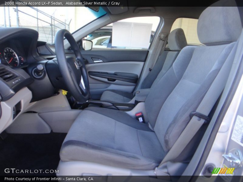 Alabaster Silver Metallic / Gray 2008 Honda Accord LX-P Sedan