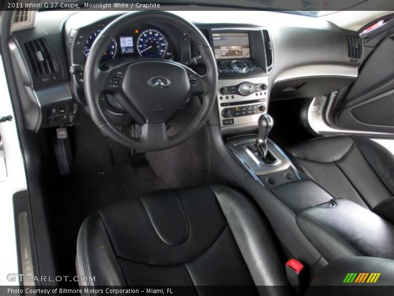 Moonlight White / Graphite 2011 Infiniti G 37 Coupe