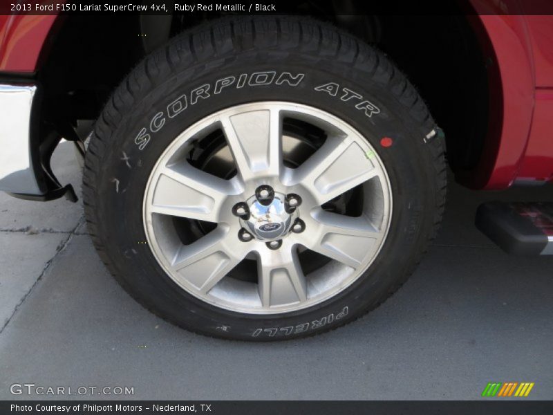 Ruby Red Metallic / Black 2013 Ford F150 Lariat SuperCrew 4x4
