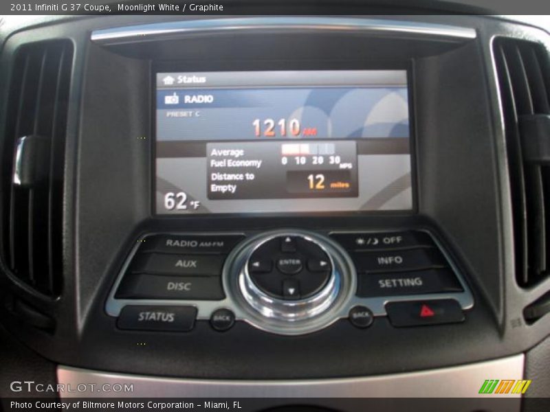 Moonlight White / Graphite 2011 Infiniti G 37 Coupe