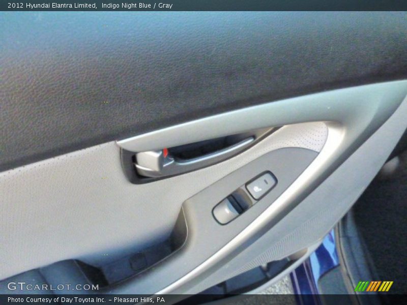 Indigo Night Blue / Gray 2012 Hyundai Elantra Limited