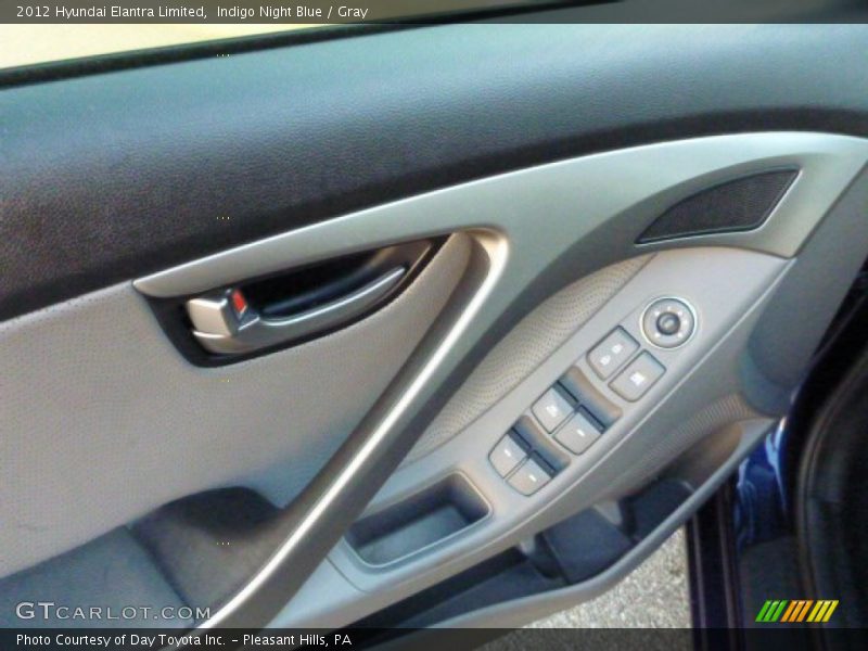 Indigo Night Blue / Gray 2012 Hyundai Elantra Limited