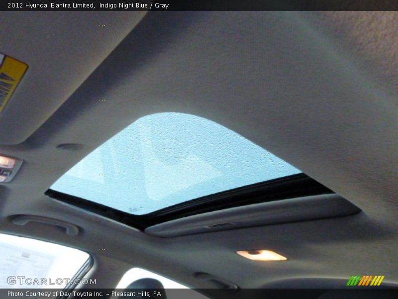 Indigo Night Blue / Gray 2012 Hyundai Elantra Limited
