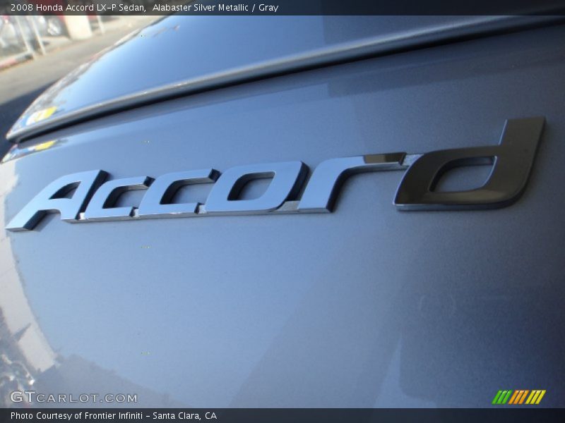 Alabaster Silver Metallic / Gray 2008 Honda Accord LX-P Sedan