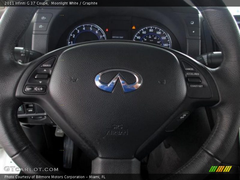 Moonlight White / Graphite 2011 Infiniti G 37 Coupe