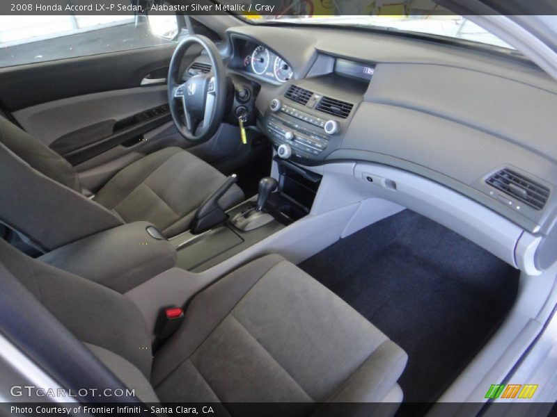 Alabaster Silver Metallic / Gray 2008 Honda Accord LX-P Sedan